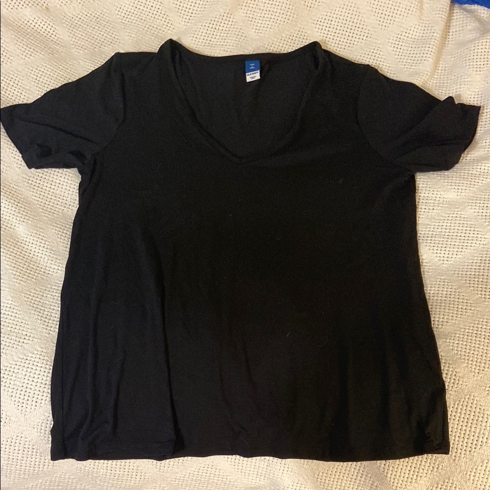 Old Navy Black Relaxed Short Sleeve T-Shirt
